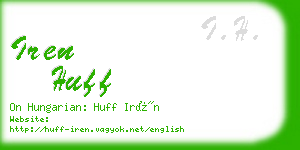 iren huff business card